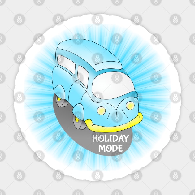 Holiday Mode Van Sticker by mailboxdisco